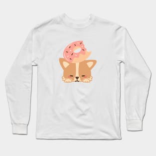 Corgi Donut Long Sleeve T-Shirt